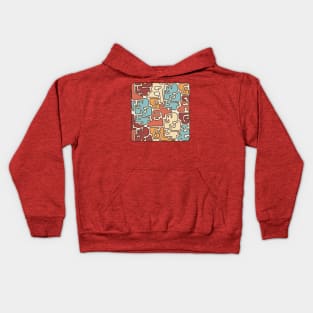 Matisse Inspired 70s Color Blobs Kids Hoodie